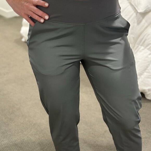 Patagonia Gray Hiking Jogger Pants | High Waist Stretch Trail Activewear - Picture 1 of 6
